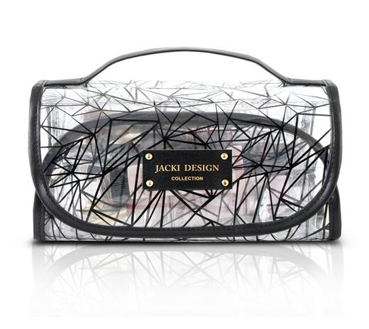 Necessaire Rocambole Transparente Jacki Design Menor preço em Necessaire Rocambole Transparente Jacki Design