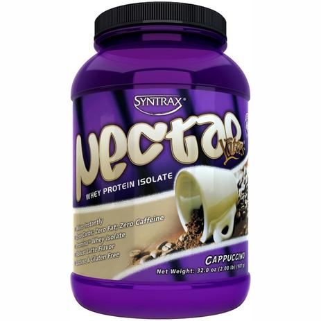 Nectar Lattes Whey Protein Isolate Cappucino 907g (2lbs) Syntrax Menor preço em Nectar Lattes Whey Protein Isolate Cappucino 907g (2lbs) Syntrax