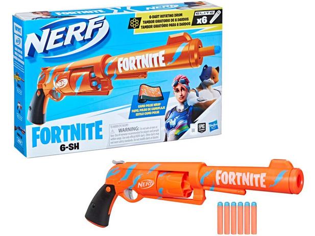 Nerf Fortnite 6-SH Hasbro 7 Peças com Acessórios - Lançadores de Dardos -  Magazine Luiza