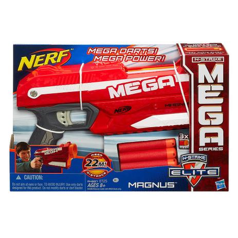 Lança Dardo Accustrike Mega Bulldog, Nerf, Vermelho/laranja