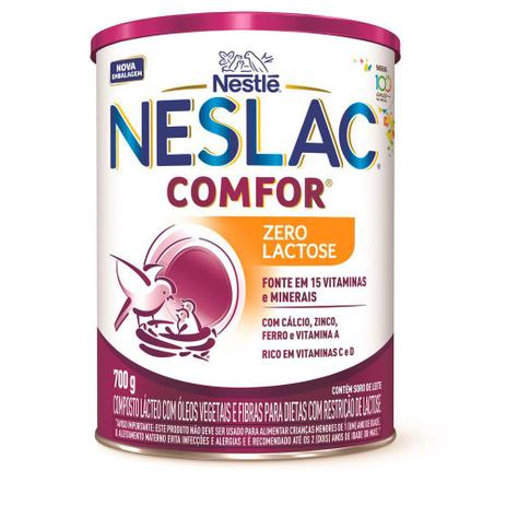 Neslac Comfor Composto Lácteo Zero Lactose 700g Menor preço em Neslac Comfor Composto Lácteo Zero Lactose 700g
