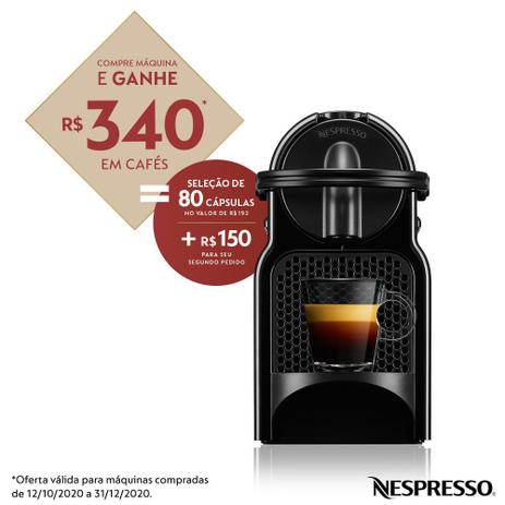 Cafeteira Elétrica Inissia Preta 127v Nespresso Nxyuzrmuv Sujm