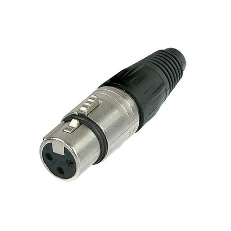 Neutrik - Conector Xlr Fêmea de Linha NC3 FXX Menor preço em Neutrik - Conector Xlr Fêmea de Linha NC3 FXX