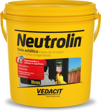 Neutrolin Tinta Asfaltica 18 Lts Vedacit - Otto baumgart Menor preço em Neutrolin Tinta Asfaltica 18 Lts Vedacit - Otto baumgart