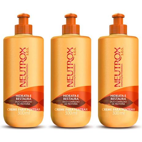 Neutrox Sos Hidratação Poderosa Creme P/ Pentear 300ml (Kit C/03) Menor preço em Neutrox Sos Hidratação Poderosa Creme P/ Pentear 300ml (Kit C/03)