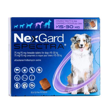 Nexgard spectra 15 à 30 produto original comprimido carrapato pulga verme e sarna - Nexgard Spectra é ruim? Nexgard spectra 15 à 30 produto original comprimido carrapato pulga verme e sarna - Nexgard Spectra é boa?