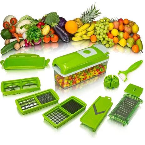 NICER DICER Plus Cortador Fatiador Processador de Legumes Frutas Verduras - Dc Importação Menor preço em NICER DICER Plus Cortador Fatiador Processador de Legumes Frutas Verduras - Dc Importação