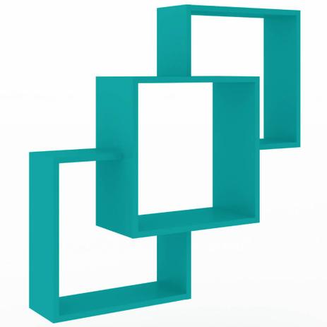 Nicho Composto Decorativo - Turquesa - Móvel bento Menor preço em Nicho Composto Decorativo - Turquesa - Móvel bento