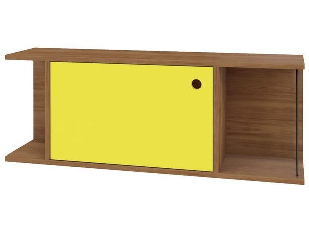 Nicho Decorativo 1 Porta Multi Buriti/Amarelo - Líder Design - Lider design Menor preço em Nicho Decorativo 1 Porta Multi Buriti/Amarelo - Líder Design - Lider design