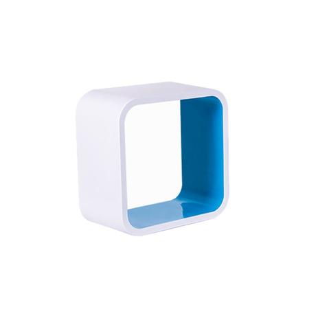 Nicho Decorativo Astra Nqp26 Quadrado 19.5x26cm Branco E Blueberry Menor preço em Nicho Decorativo Astra Nqp26 Quadrado 19.5x26cm Branco E Blueberry