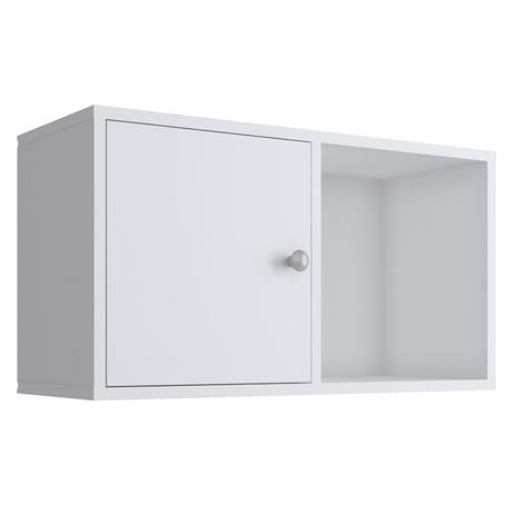 Nicho Decorativo Cubo Quiditá Kids 1 Porta 35x64.4cm Branco - Quiditá móveis Menor preço em Nicho Decorativo Cubo Quiditá Kids 1 Porta 35x64.4cm Branco - Quiditá móveis