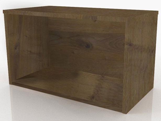 Nicho Decorativo Grande Lego Castanho LC Móveis Menor preço em Nicho Decorativo Grande Lego Castanho LC Móveis