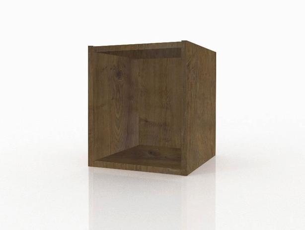 Nicho Decorativo Pequeno Lego Castanho LC Móveis Menor preço em Nicho Decorativo Pequeno Lego Castanho LC Móveis