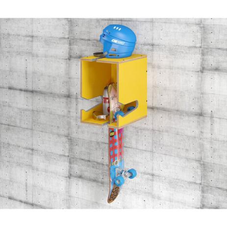 Nicho Easy para Bicicleta, Skate, Raquetes e Halteres - Amarelo - Be mobiliário Menor preço em Nicho Easy para Bicicleta, Skate, Raquetes e Halteres - Amarelo - Be mobiliário
