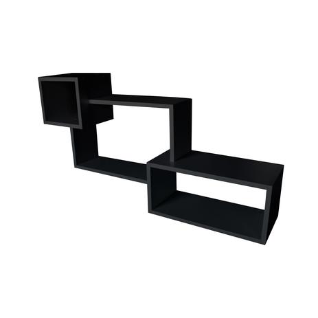 Nicho Mdf Triplo 92x40x20cm Direito Preto Mobes Mobes Design Nicho Cubo Para Parede Magazine Luiza