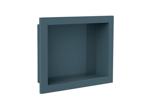 Nicho Para Banheiro Embutir Plástico Cinza Chumbo 30x40cm Metasul Menor preço em Nicho Para Banheiro Embutir Plástico Cinza Chumbo 30x40cm Metasul