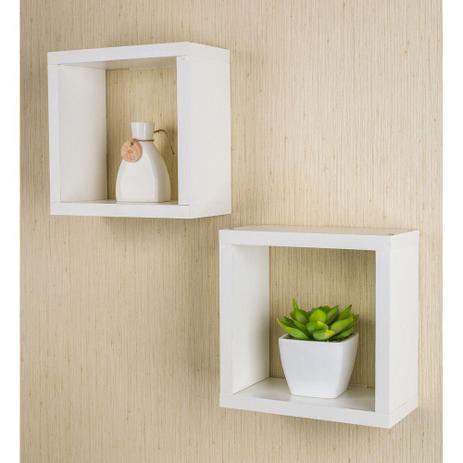 pix Nichos Magazine Luiza nicho paraty 20 x 20 cm branco 2 unidades mercado das prateleiras