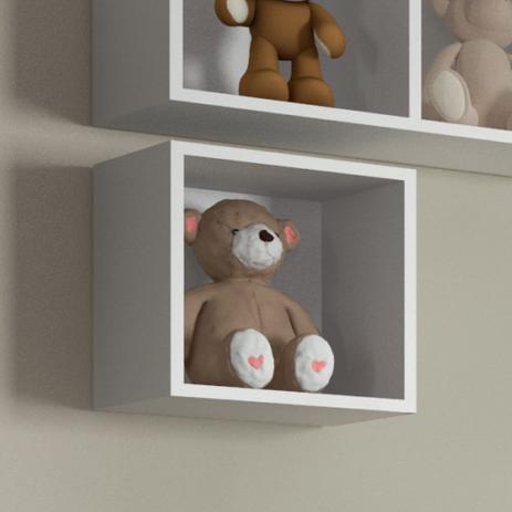Nicho Quadrado Decorativo - Branco - Completa móveis Menor preço em Nicho Quadrado Decorativo - Branco - Completa móveis