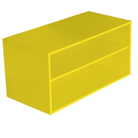 Nicho Retangular c/ 1 Prateleira Amarelo L 80 x P 40 x A 40 cm - Bramov Menor preço em Nicho Retangular c/ 1 Prateleira Amarelo L 80 x P 40 x A 40 cm - Bramov