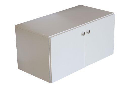 Nicho Retangular c/ 2 Portas Branco L 80 x P 40 x A 40 cm - Bramov Menor preço em Nicho Retangular c/ 2 Portas Branco L 80 x P 40 x A 40 cm - Bramov