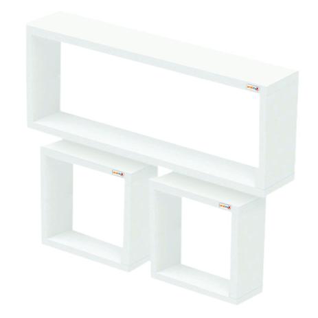 Nichos Decorativos Quarto Sala Pratmax Mdf branco decoração Menor preço em Nichos Decorativos Quarto Sala Pratmax Mdf branco decoração