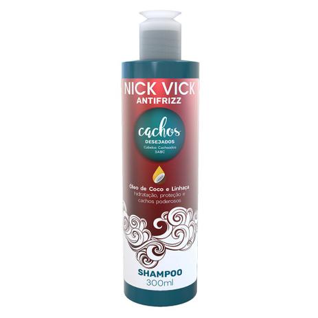 Nick Vick Antifrizz Cachos Desejados - Shampoo - Nick vick Menor preço em Nick Vick Antifrizz Cachos Desejados - Shampoo - Nick vick
