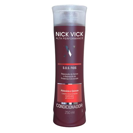 Nick Vick Pro-Hair S.O.S Fios Abssinia e Quinoa - Condicionador Reconstrutor Menor preço em Nick Vick Pro-Hair S.O.S Fios Abssinia e Quinoa - Condicionador Reconstrutor
