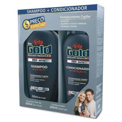 Niely Gold Kit For Men Shampoo 300ml + Condicionador 200ml Menor preço em Niely Gold Kit For Men Shampoo 300ml + Condicionador 200ml