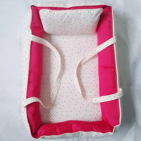 Ninho Redutor Alça Bebê Menina Poá Vermelho Creme 2 Peças - I9 baby é boa?
