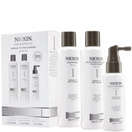 Nioxin Cresce Cabelo Kit Para Cabelo Fino 1 (3 Produtos) - Wella Menor preço em Nioxin Cresce Cabelo Kit Para Cabelo Fino 1 (3 Produtos) - Wella