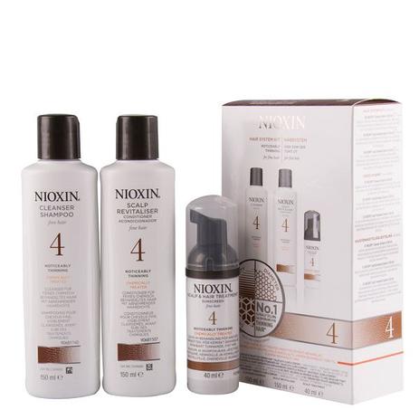 Nioxin Hair System Kit 4 shampoo condicionador e leave-in - Wella Menor preço em Nioxin Hair System Kit 4 shampoo condicionador e leave-in - Wella