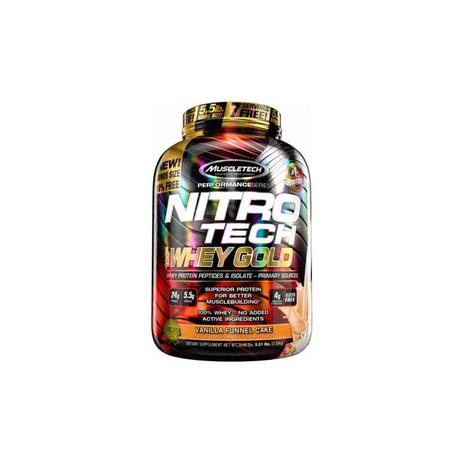 Nitro Tech Whey Gold Vanilla Funnel Cake Muscletech 2.50kg Menor preço em Nitro Tech Whey Gold Vanilla Funnel Cake Muscletech 2.50kg