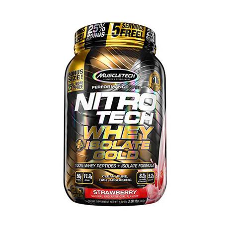 Nitro Tech Whey Isolate Gold - 2 lb - Muscletech Menor preço em Nitro Tech Whey Isolate Gold - 2 lb - Muscletech