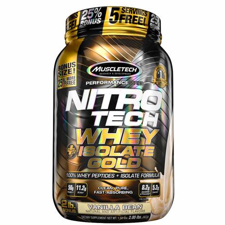 Nitro-tech whey isolate gold baunilha 907g muscletech Menor preço em Nitro-tech whey isolate gold baunilha 907g muscletech