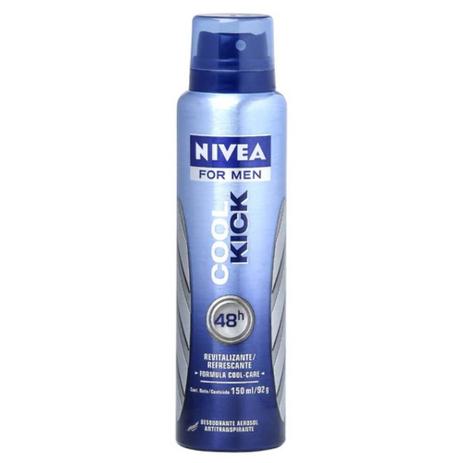 Nivea Cool Kick Desodorante Aerosol Masculino 150ml Menor preço em Nivea Cool Kick Desodorante Aerosol Masculino 150ml