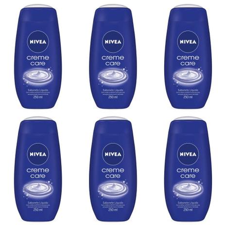 Nivea Creme Care Sabonete Líquido 250ml (Kit C/06) Menor preço em Nivea Creme Care Sabonete Líquido 250ml (Kit C/06)