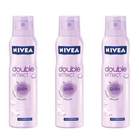 Nivea Double Effect Violet Sense Desodorante Aerosol 150ml (Kit C/03) é boa?