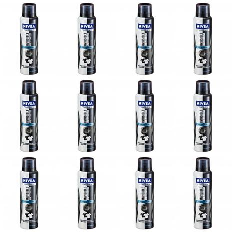 Nivea For Men Black White Power Desodorante Aerosol 150ml (Kit C/12) Menor preço em Nivea For Men Black White Power Desodorante Aerosol 150ml (Kit C/12)