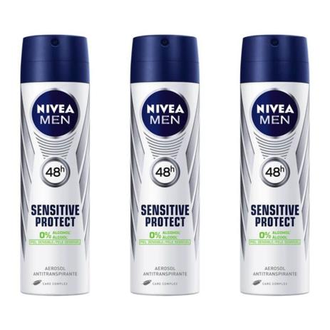 Nivea For Men Sensitive Protect Desodorante Aerosol 150ml (Kit C/03) é boa?