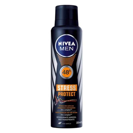 Nivea For Men Stress Protect Desodorante Aerosol 150ml Menor preço em Nivea For Men Stress Protect Desodorante Aerosol 150ml