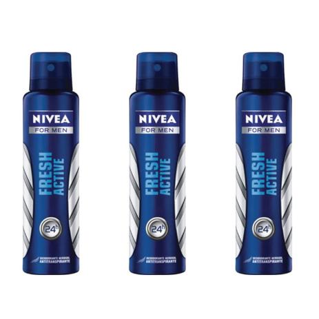 Nivea Fresh Active Desodorante Aerosol Masculino 150ml (Kit C/03) é boa?