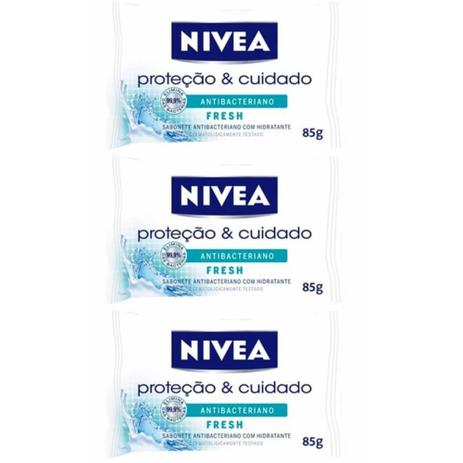 Nivea Fresh Sabonete Antibacteriano 85g (Kit C/03) Menor preço em Nivea Fresh Sabonete Antibacteriano 85g (Kit C/03)