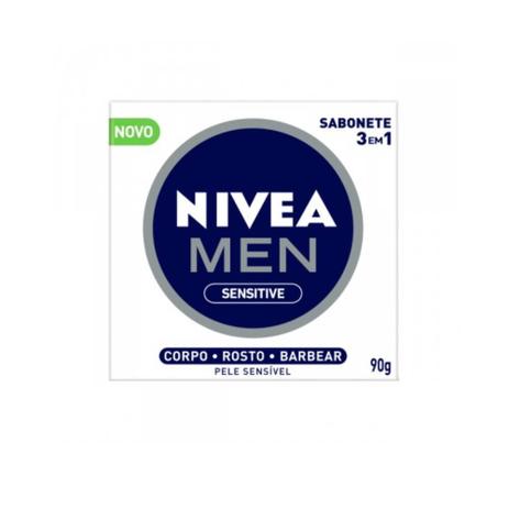 Nivea Men 3em2 Sabonete Sensitive 90g Menor preço em Nivea Men 3em2 Sabonete Sensitive 90g