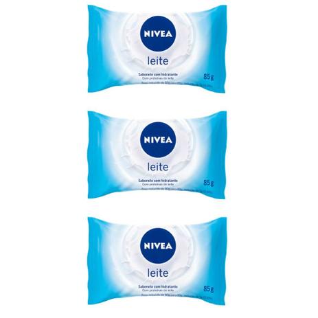 Nivea Proteínas Do Leite Sabonete 85g (Kit C/03) Menor preço em Nivea Proteínas Do Leite Sabonete 85g (Kit C/03)