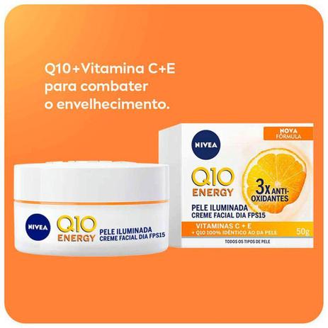 Nivea q10 energy creme facial dia fps15 antioxidante - 50g é boa?