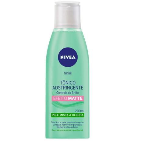 Nivea Tônico Adstringente Facial Controle do Brilho 200mL Menor preço em Nivea Tônico Adstringente Facial Controle do Brilho 200mL