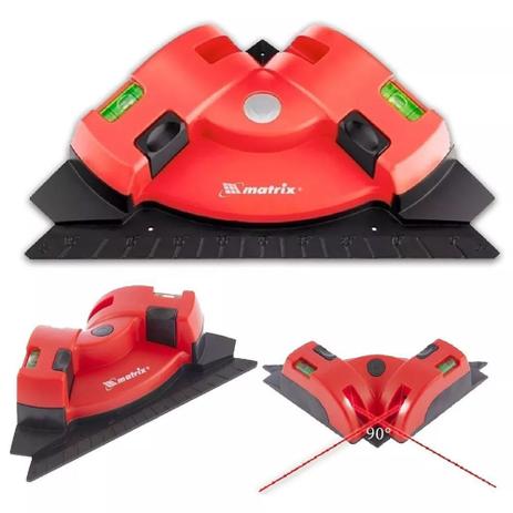 Nivel A Base Laser Esquadro Horizontal Vertical 90 C/prumo - MTX Menor preço em Nivel A Base Laser Esquadro Horizontal Vertical 90 C/prumo - MTX