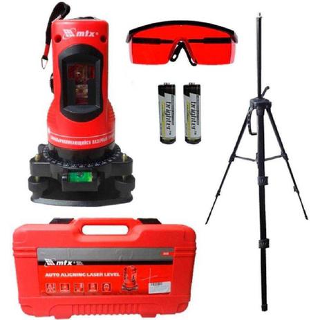 Nível e prumo laser giratório com tripé profissional mtx Menor preço em Nível e prumo laser giratório com tripé profissional mtx