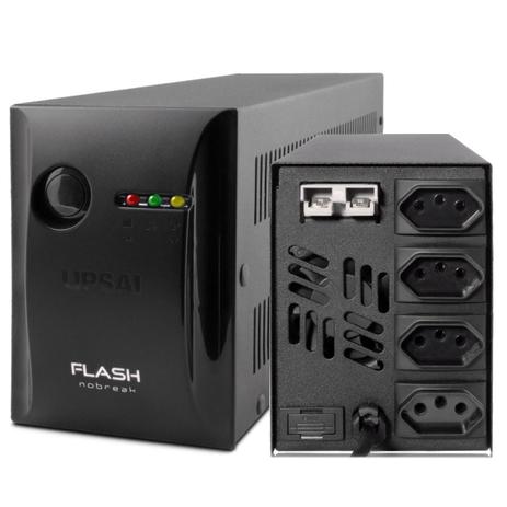 Nobreak Flash+ 700VA 220V 04 Tomadas E220v-s220v 51070722 - UPSAI Menor preço em Nobreak Flash+ 700VA 220V 04 Tomadas E220v-s220v 51070722 - UPSAI