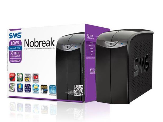 Nobreak Interactive SMS 27397 Station II 800S Entrada e Saida 220V 6 Tomadas Menor preço em Nobreak Interactive SMS 27397 Station II 800S Entrada e Saida 220V 6 Tomadas